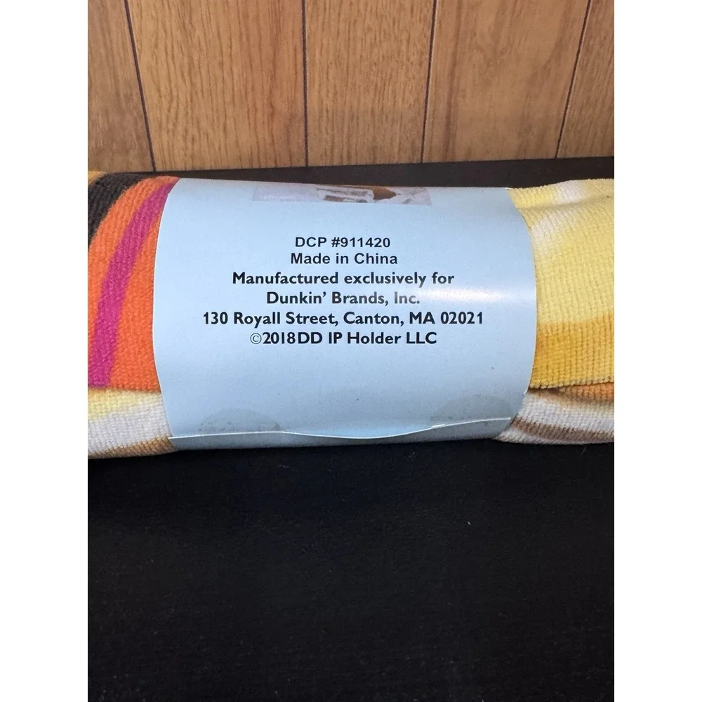 dunkin donuts beach Bath  towel 2018 29x57 Large Iced Coffee Microfiber